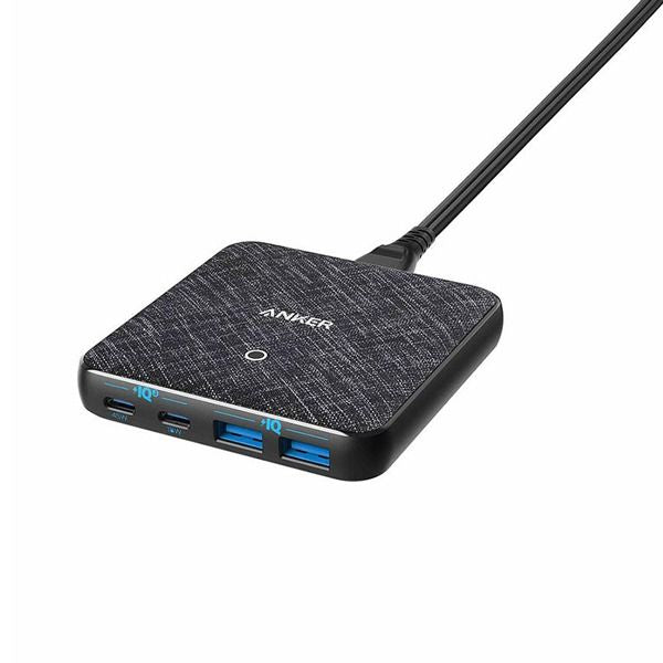 شاحن Power Port Atom III بقوة 65 واط نحيف من Anker | أسود شاحن Power Port Atom III بقوة 65 واط نحيف من Anker | أسود